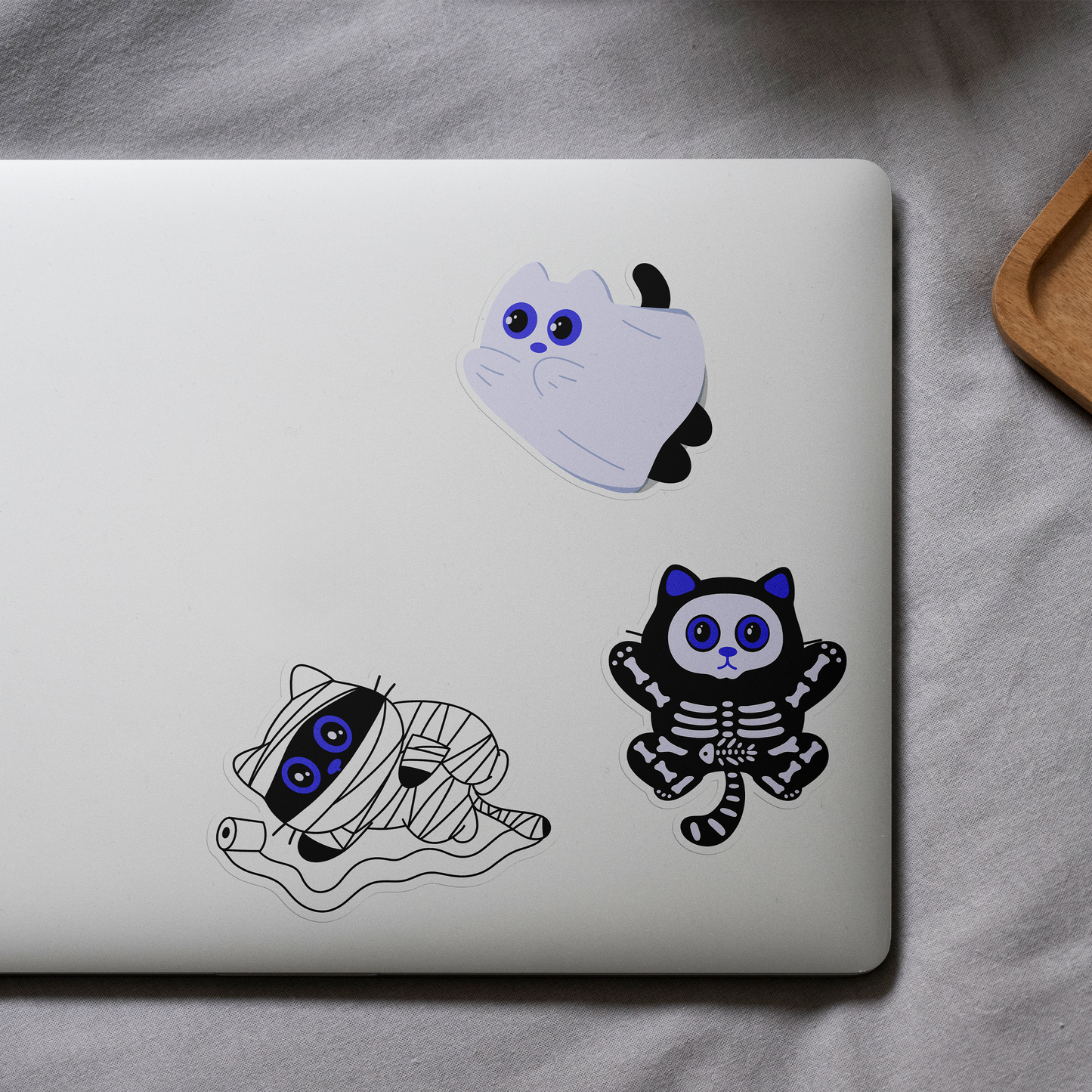 Tomo Cat - Mummy Cat Sticker - Halloween Sticker