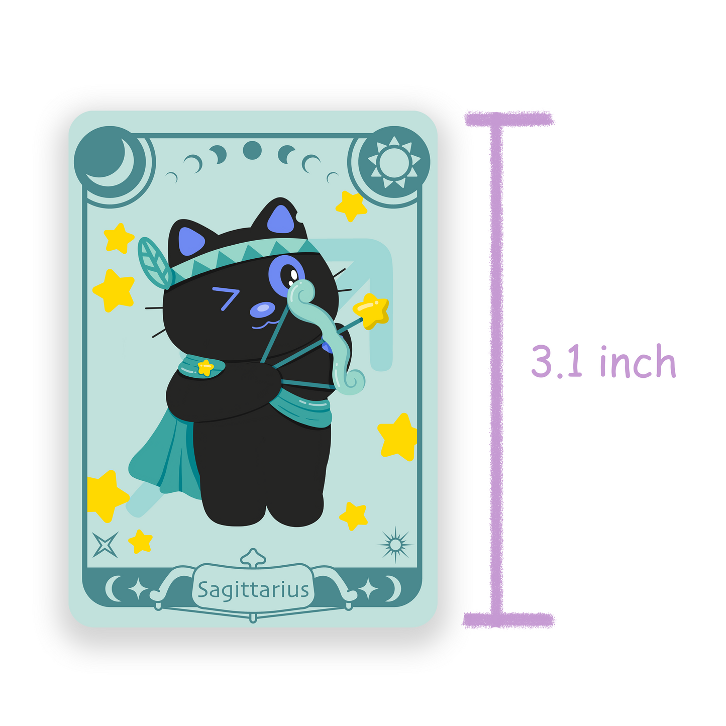 Tomo - Sagittarius Zodiac Sticker- Holographic Sticker