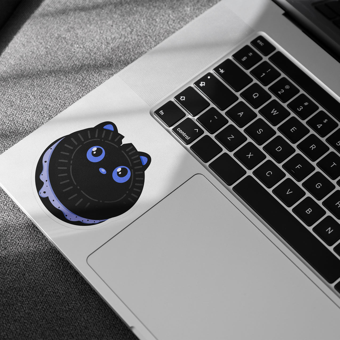 Tomo - Oreo Sticker - Black Cat Character Sticker