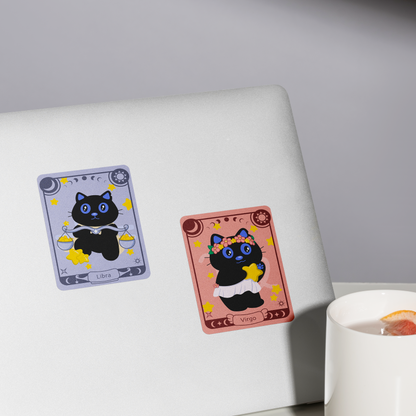 Tomo - Libra Zodiac Sticker- Holographic Sticker