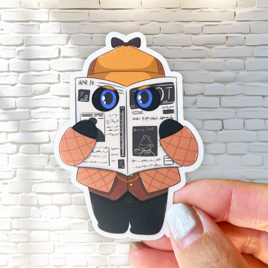 Detective Tomo - On a Mission - Black Cat Sticker