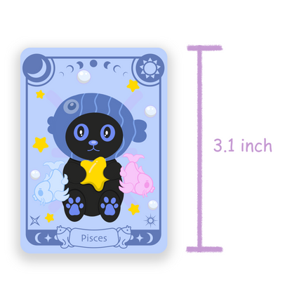 Tomo - Pisces Zodiac Sticker- Holographic Sticker