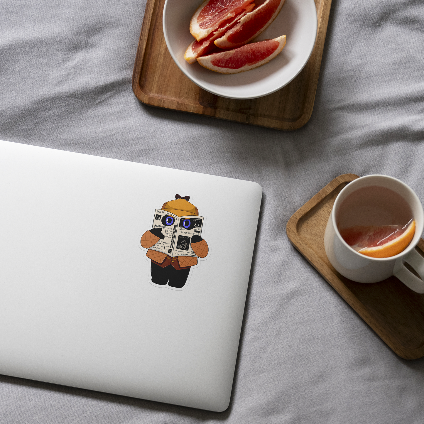 Detective Tomo - On a Mission - Black Cat Sticker