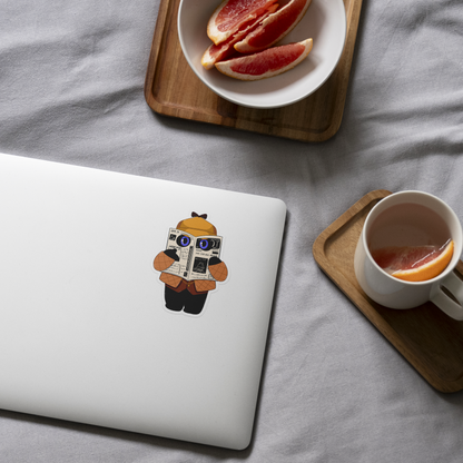 Detective Tomo - On a Mission - Black Cat Sticker