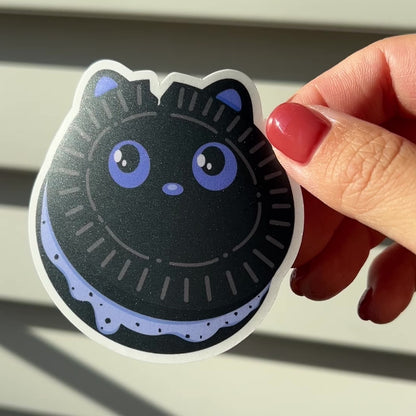 Tomo - Oreo Sticker - Black Cat Character Sticker